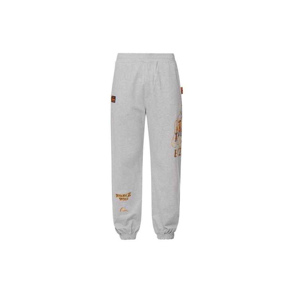 EVISU x Dragon Ball Z Sweatpants Unisex Gray Gift Recommendation 2EADRM1SP307ST
