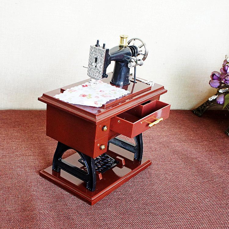 S-1 Креативная швейная машинка Музыкальная шкатулка Модель Домашний Декор Подарок