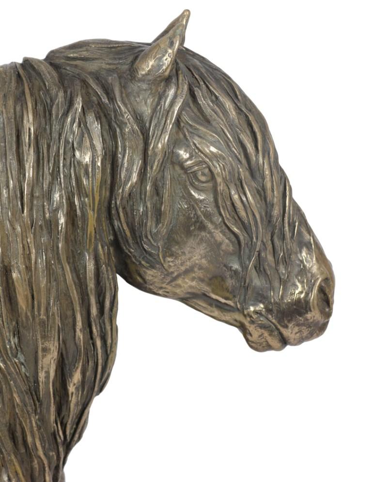 Koń Fell-Tinker-Gypsy-Irish Cob - Duża Statuetka Z Koniem, Popiersie Na Kamiennej Podstawie, Prestiżowa Nagroda W Konkursie Marki Art-Dog