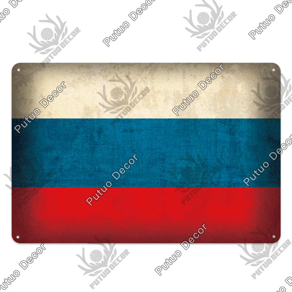 Decor Flag Vintage Metal Sign Tin Sign Decorative Plaque Wall Decor Bar Pub Man Cave Living Room Home Door Decoration
