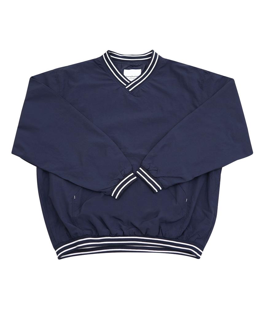 YOUNGBOOMERS Basic Nylon Pullover_Navy