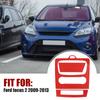 1Pc Red Black Fashion 3D Carbon Fiber Car AC Console Protector Sticker Accessories Fit for Ford Focus 2 2009 2010 2011 2012 2013