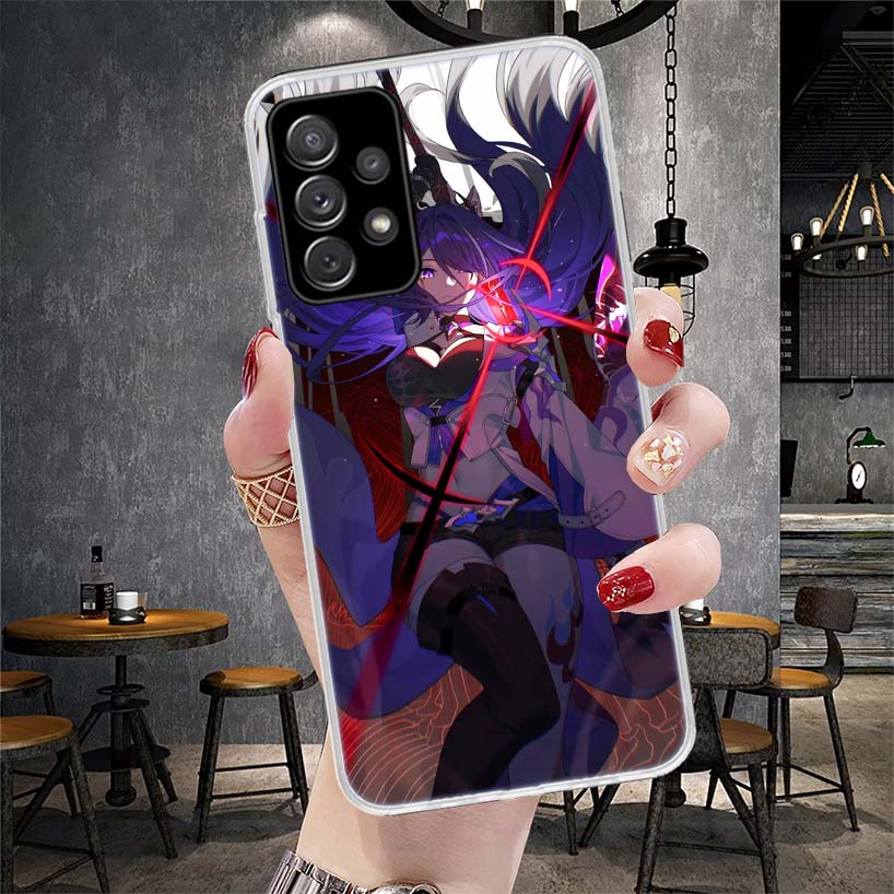 Чехол для телефона Honkai Star Rail Acheron для Samsung Galaxy A71 A51 A41 A31 A21S A11 A70 A50 A40 A30 A20E A10S A20S A6 A7 A8 A9 + Sof