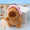 Toy Plush Capybara Keychain Backpack Charm Stress Relief Gift For Teens Kids