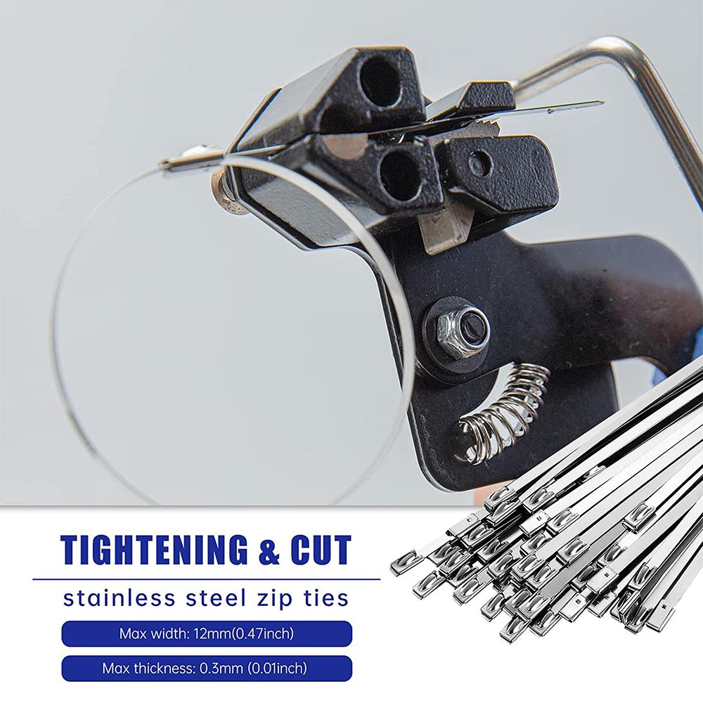 Metal Zip Ties Cutter for Stainless Steel Tie Wrap for Outdoor and Indoor Use