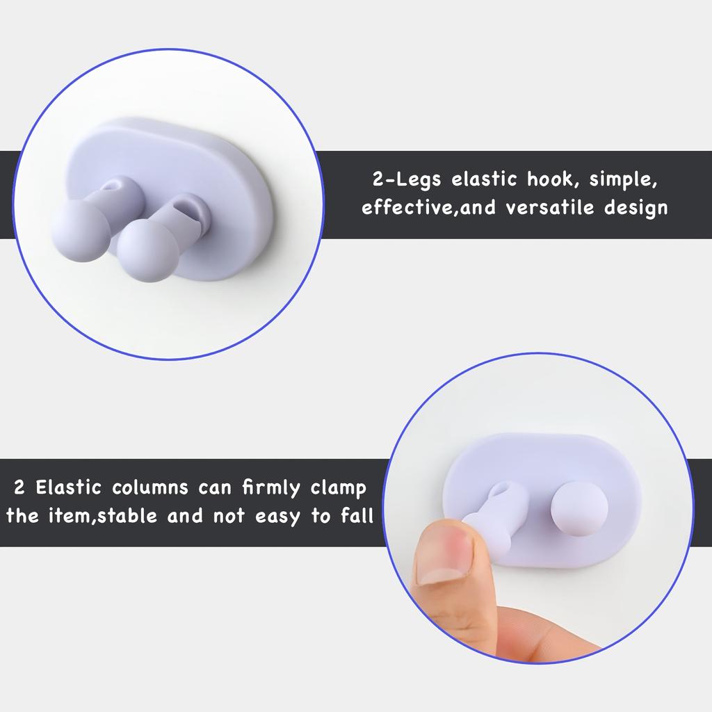 2 шт. силиконовый держатель для зубных щеток, многофункциональный крючок, крючки для бритвы, клейкий настенный крепёж для подвешивания кабеля с вилкой для полотенец, декоративный крючок