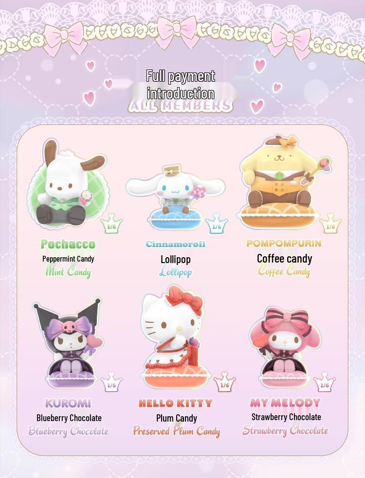 Серия «Романтическая свадьба семьи Sanrio» Милая кукла-фигурка Украшение