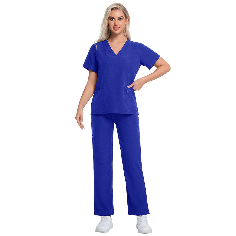 Short Sleeve Nurse Work Uniform Set for SPA & Salon 