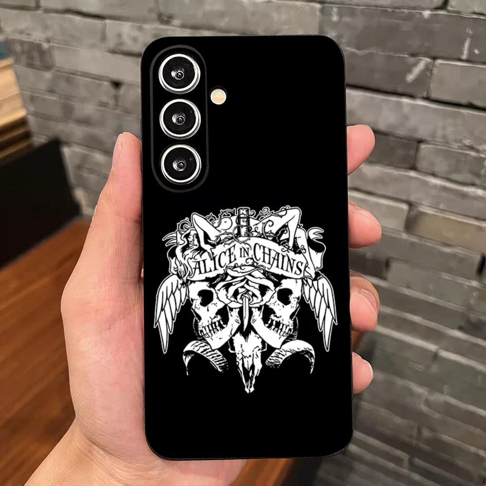 Retro Band Alice In Chains Phone Case For Samsung S26 S25 Edge S24 S23 S22 S21 S20 Ultra Plus Fe Galaxy Silicon Cover