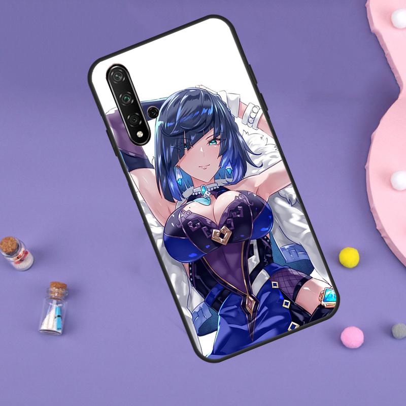 Genshin Impact Yelan Funda For Huawei Nova Y91 Y90 Y70 Y60 Y61 9 10 SE 11i 8i 7i 3i 5T P30 P40 Lite P60 Pro Case