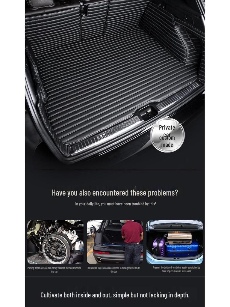 Коврик в багажник AITO M7 с полной защитой - Подходит для новых моделей M7 Ultra, Pro с пятью/шестью сиденьями