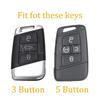 3/5 Кнопок ТПУ Чехол-Оболочка для Умного Ключа Автомобиля Для Volkswagen Vw Atlas Tiguan Golf 7 Magotan Passat B8 Skoda Kodiaq A7