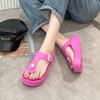Fashion Smile Pop Fashion Flip-flop Sandals Women Summer Beach Shoes With Snap Fastening Women Adjustable Thick Sole Casual Women Shoes