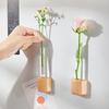Гидропонные растения Ваза-пробирка Магнит на окно/холодильник Деревянная подставка Размножение растений