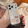Мультяшный щенок в корейском стиле Подходит для чехла для мобильного телефона Apple 17promax Iphone16 Магнитная подставка 15 Противоударный 13 Мягкий чехол