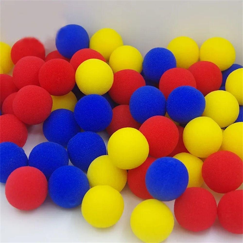 Gimmick Sponge Magic Tricks Super Soft Red Sponge Ball Finger Sponge Ball  Magician Illusion