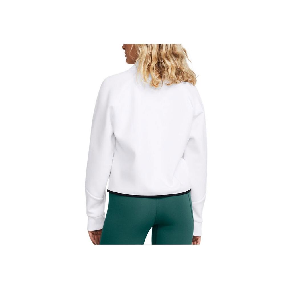 Under Armour Unstoppable Solid Fleece 1/4 молния короткая спортивная толстовка с капюшоном женские толстовки белые 1379844-100