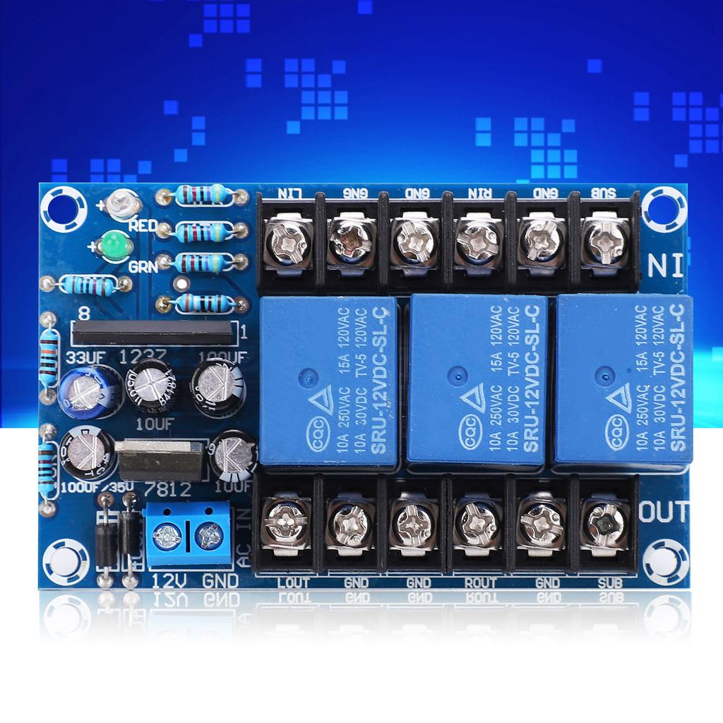 3?Channel Speaker Protection Board Power Single Supply Amplifier Delayed Protection Module