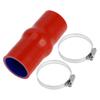 X AUTOHAUX 1 Set Inner Diameter 45mm/1.77" Length 127mm/5.00" Blue Red Car Silicone Hose,