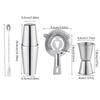 3/4Pcs Stainless Steel Cocktail Mixer Kit 600/700ml Professional Cocktail Mixer Set Anti-corrosion Rustproof Wine Mixer