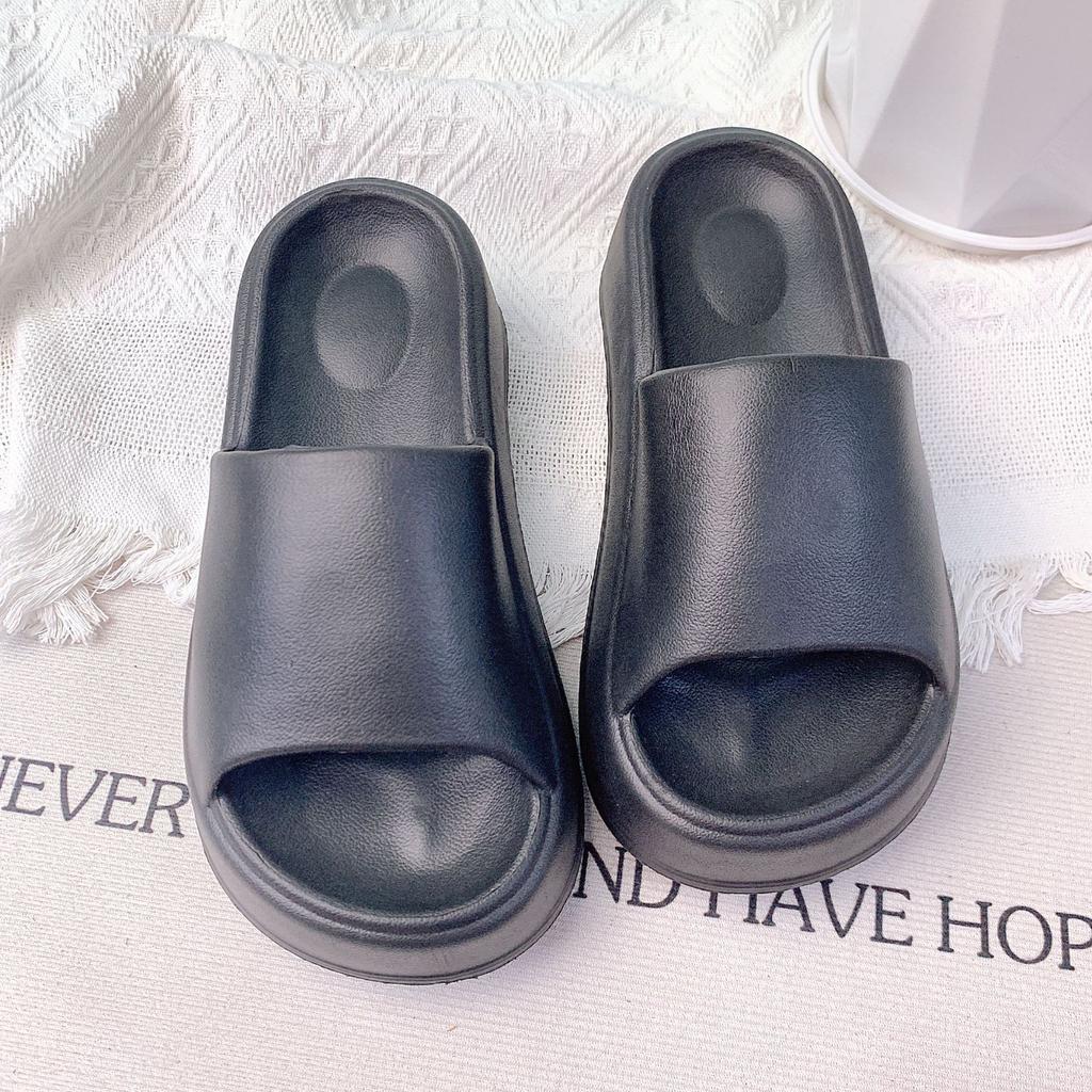 Platform Slippers Women's Summer Wear Home Bathroom Bath Couple Slippers Sandals
