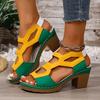 Fashion High Heels Platform Platform Block Heel Sandals Fish Mouth Fashion Sandals