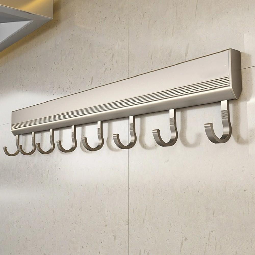 Wall Mounted Kitchen Storage Rack Aluminum Alloy Coat Hangers Quality Towel Hanger Kitchen
