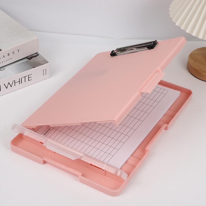 Plastic Storage Clipboard With Metal Clip And Pen Holder For Office School Nurses Field Work