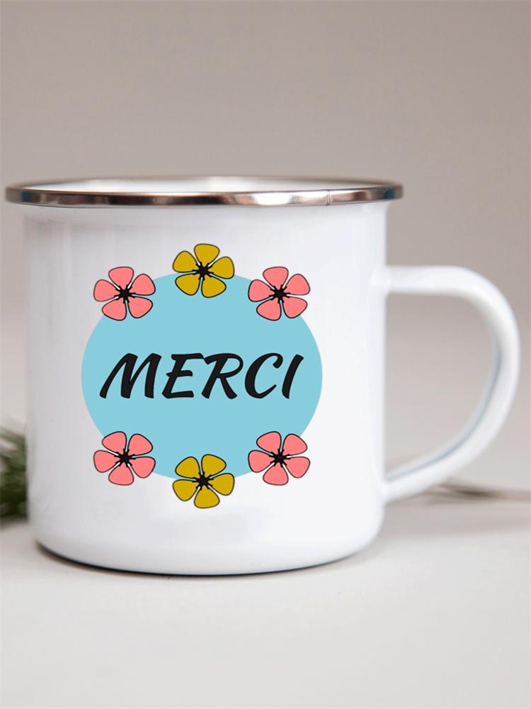 Французские цветочные эмалевые кружки с принтом креативные кружки для кофе кружка для молока вина пива напитка сока школьная ручка для дома посуда для питья подарки учителю