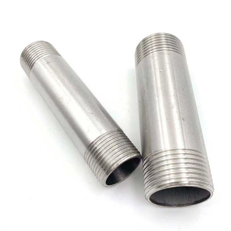 Длина 100/150/200/300 мм 1/4" 3/8" 1/2" 3/4"-2” BSP Наружная резьба Длинный ниппель 304 Нержавеющая сталь Трубный фитинг Соединитель Адаптер