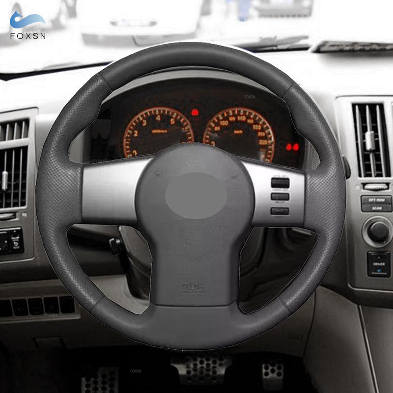 Чехол на руль автомобиля для Nissan Frontier 2005-Pathfinder Xterra Navara 2005-2015, черная перфорированная кожа из микрофибры