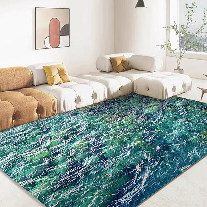 3D Океан Морская Вода Ковер Морской Ковер для Гостиной Ковры Домашний Декор Пола Гостиная Детские Игровые Коврики Украшение Коврик для Холла Отеля