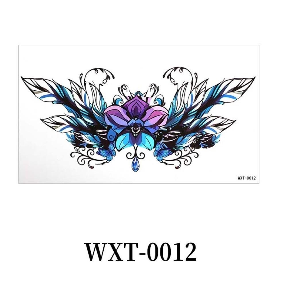 Waterproof Floral Body Art Sticker 3D Texture Temporary Tattoo Leg/ Arm/ Hand/Foot