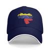 Women Unisex Venezuela Map Outdoor Hat Venezuelan Adjustable Cap Casual Baseball Cap Golf Hats