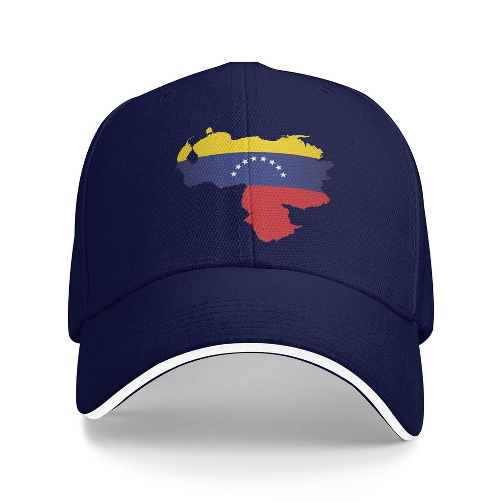 Women Unisex Venezuela Map Outdoor Hat Venezuelan Adjustable Cap Casual Baseball Cap Golf Hats