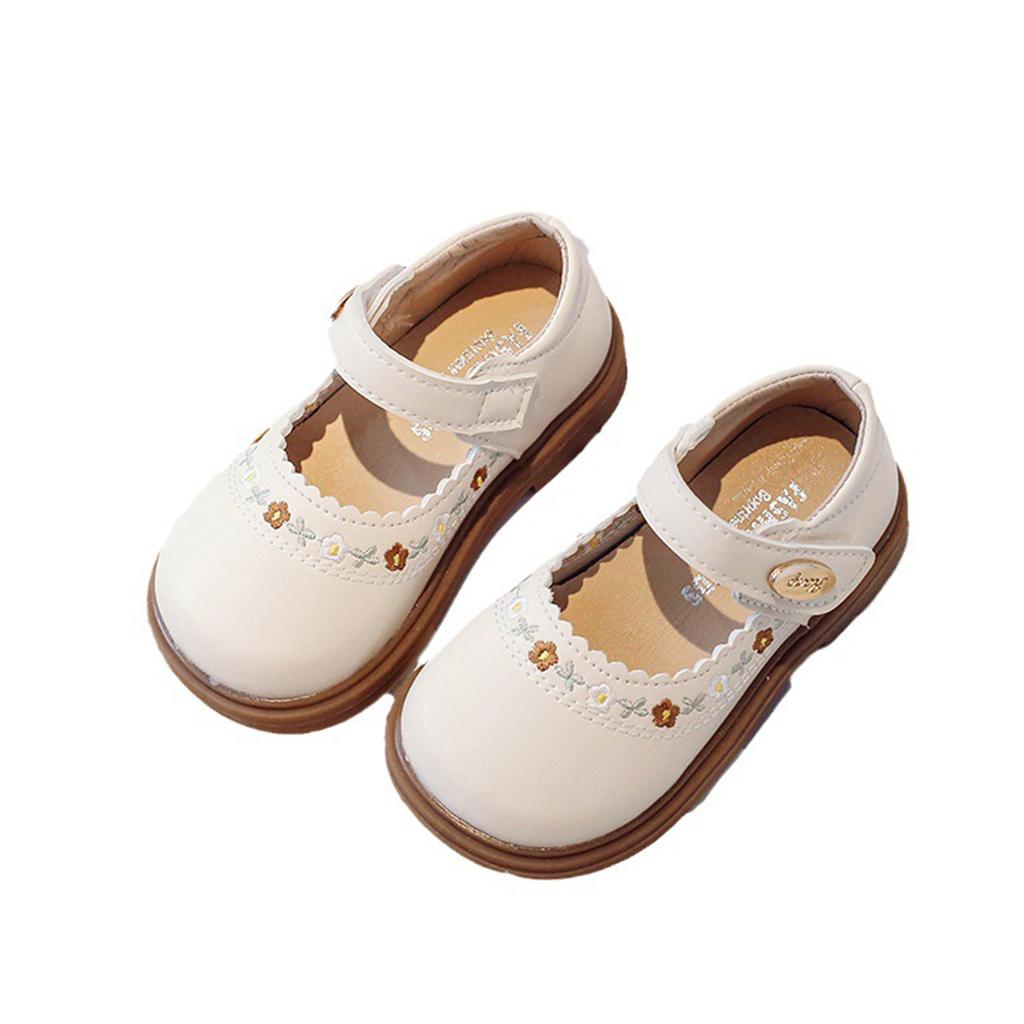 Весенние новые детские туфли принцессы на мягкой подошве для девочек. Нескользящая женская детская обувь. Туфли для девочек маленького и среднего размера