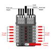 Automotive Boat 12-Way Blade Fuse Box Block Holder Red LED Indicator DC32V 100A