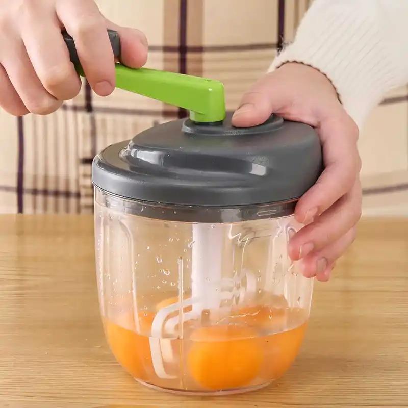 1 шт. 520/900 мл Ручная мясорубка Измельчитель чеснока Вращающаяся чеснокодавилка Измельчитель Овощерезка для лука Кухонные аксессуары для приготовления пищи