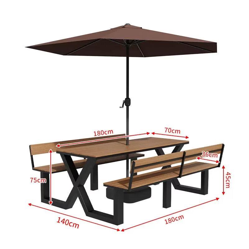 Outdoor Integrated Dining Set