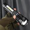 Ultra Bright LED Flashlight, Rechargeable Flashlight with High Brightness Side Light, Suitable for Outdoor Camping and Fishing