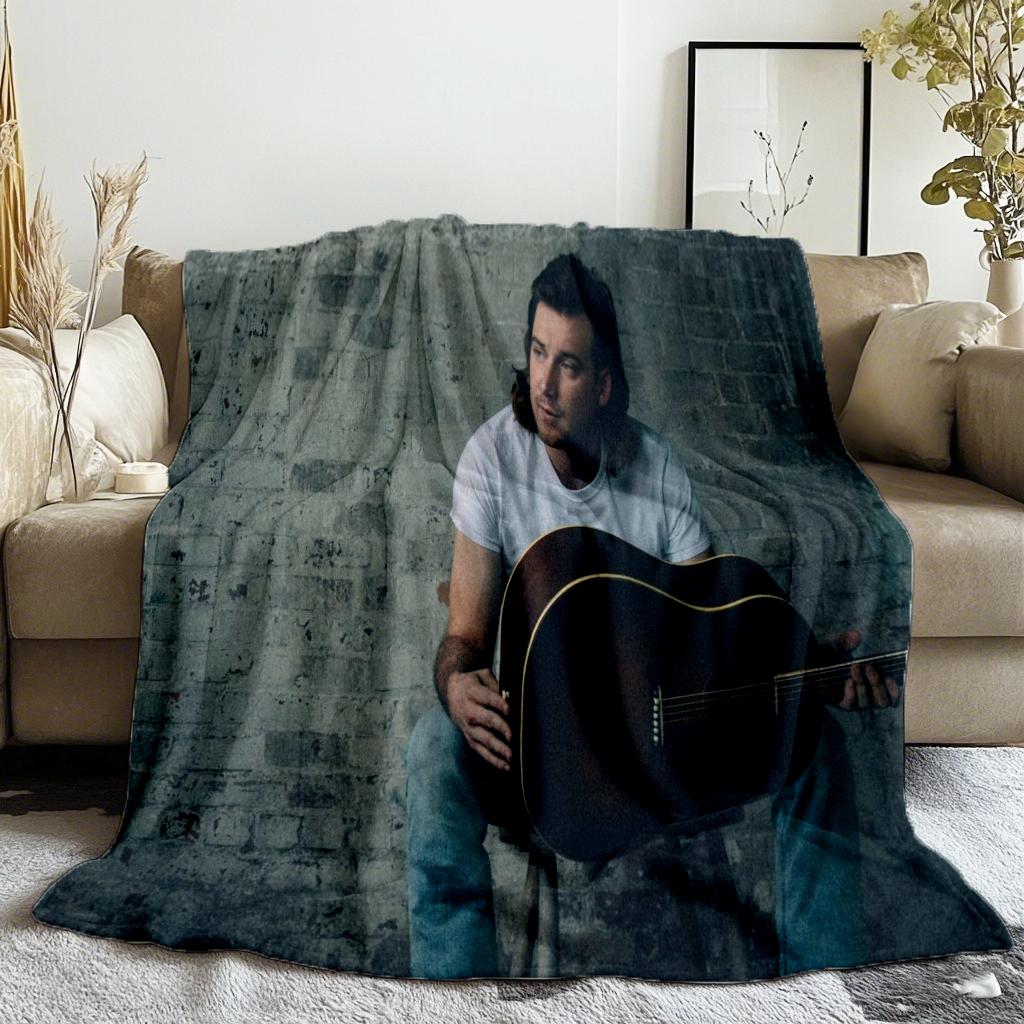 Morgan Wallen- Just In Case Famous Singer Printed Blanket Camping Throw Bed Sofa Office Air Conditioning Soft Leisure