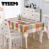 PEVA Disposable Oil-proof Waterproof and Easy-to-wipe Coffee Table Tablecloth Square Rectangular Tablecloth European Pastoral Style