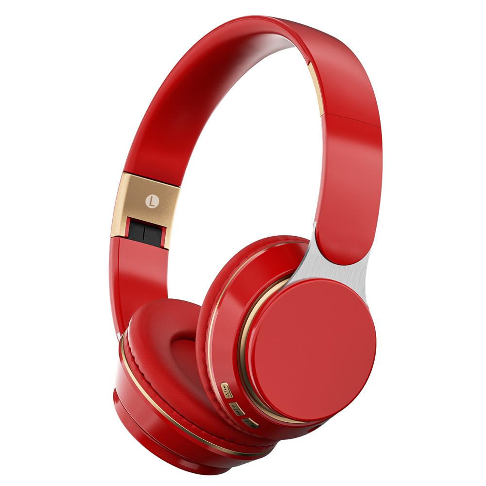 Складные Bluetooth-наушники для спорта, накладные, с долгим сроком службы батареи, для активного использования