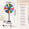 36 inch Spinning Prize Wheel, 18 Slots Spinning Wheel, Roulette Wheel with a Dry Erase and 2 Markers, Tabletop or Floor Standing Win Fortune Spin