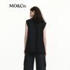 MO&Co. New Chinese Style Wide Shoulder Frayed Cuff Vest