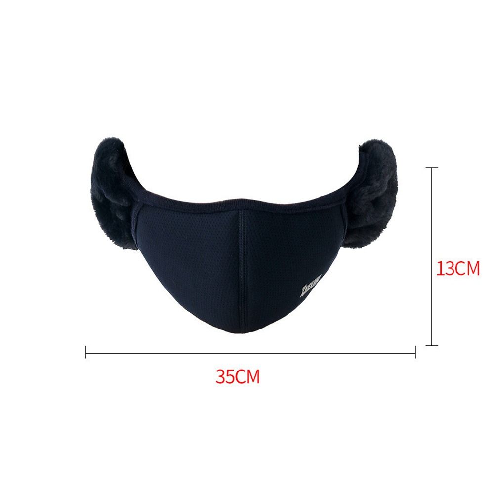 Female Windproof Cold-proof Ear Warmer Mouth Cover Earmuffs Outdoor Mask