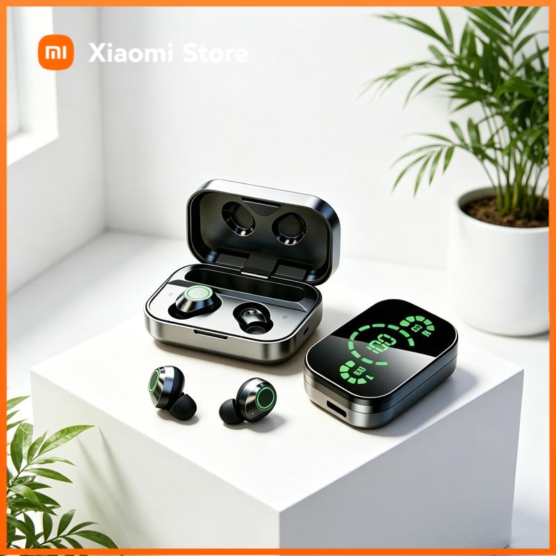 Xiaomi TWS Wireless Bluetooth Headset with Mic Bluetooth Earbuds Charger Box LED Fone Bluetooth Earphones Wireless Headphones
