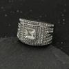 S925 Silver Ring New Full Diamond Three-dimensional Color Diamond Fashion Personalized Gemstone Men's Ring