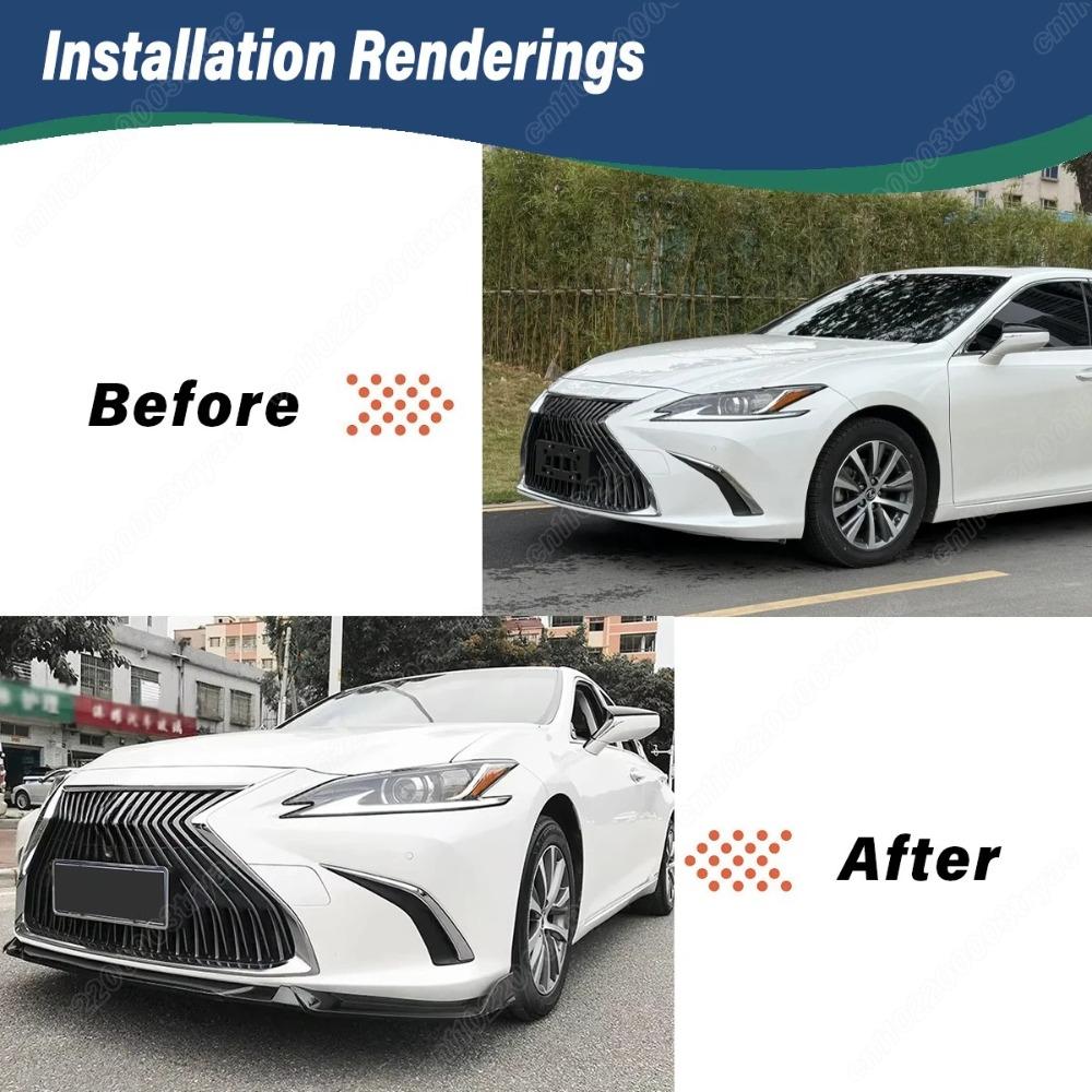 Для Lexus ES 2018 2019 2020 2021 2022 Автомобильный Сплиттер Переднего Бампера Губа Подбородок Декоративный Спойлер Автомобильный Модификация Кузова
