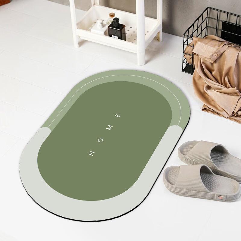 Коврик из диатомовой земли Влаговпитывающий и Хорошая грязестойкость Ванная Комната Туалет Противоскользящий Коврик для ног Дверной коврик для туалета Коврик для ног